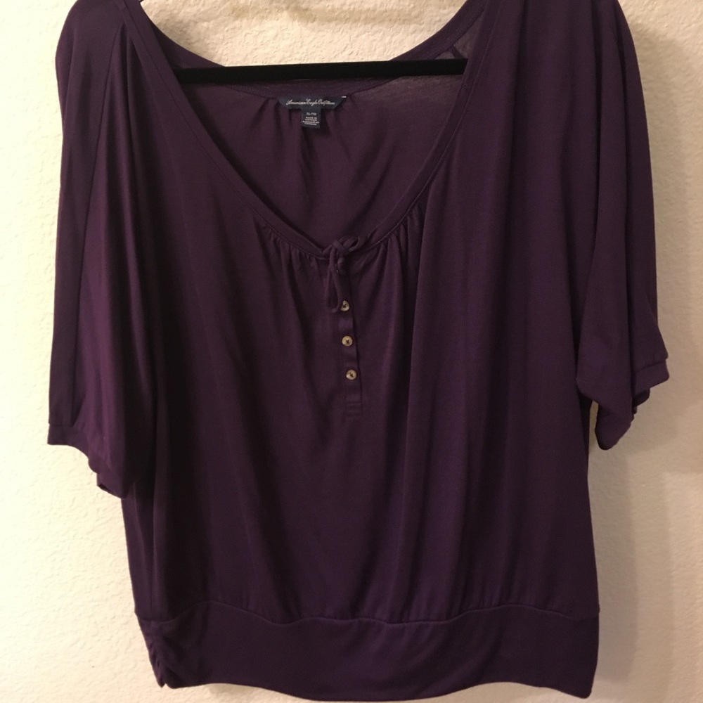 Purple loose fit blouse